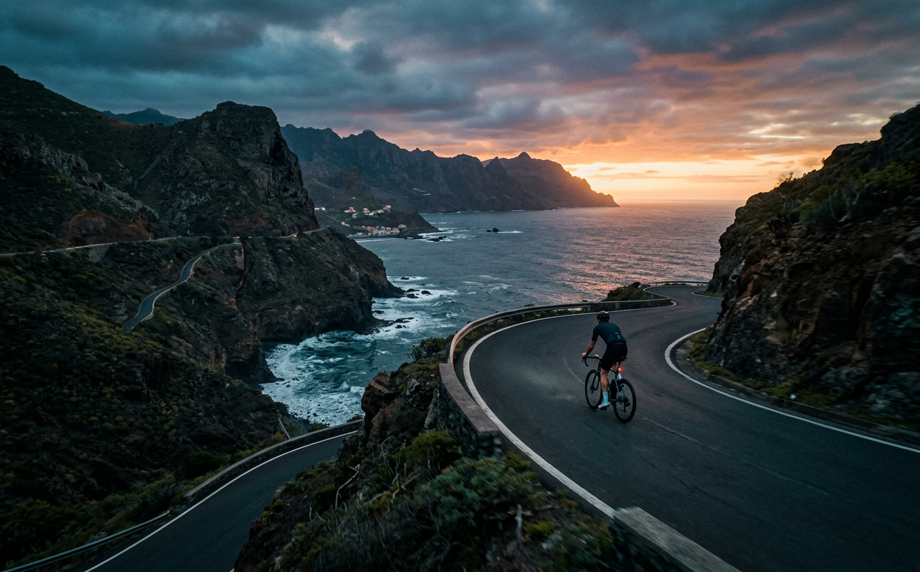 Still from Coastline cycling commercial